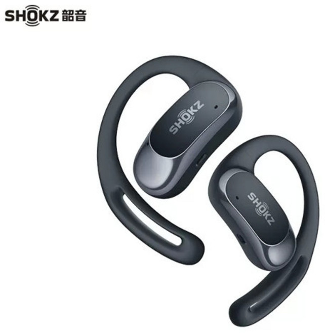 골전도보청기 음성 증폭기 블루투스 보청기 기존 SHOKZ T511 OpenFit Air Open Earless 무선 Bluetooth 헤드폰 스포츠 HD 통화 소음 감소 지원 AP, [04] Black, 1개