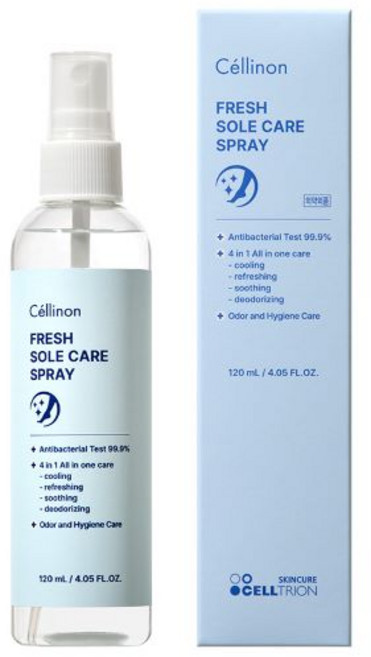 셀트리온 올인원 풋스프레이 120ML 프레쉬 솔케어 지긋지긋 무좀엔 솔케어를 뿌리세요!