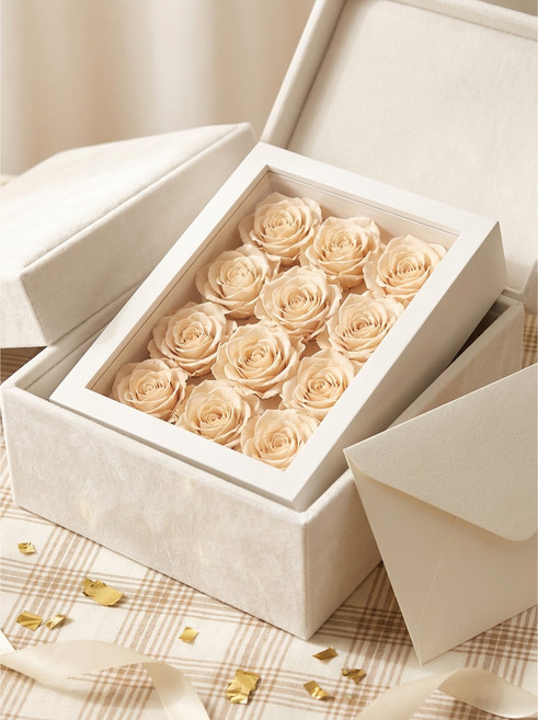 깊은 액자 인생네컷/포토카드웜베이지 화이트 레진 액자 7인치 8인치, 1개, 루미블랑 (Lumi Blanc)