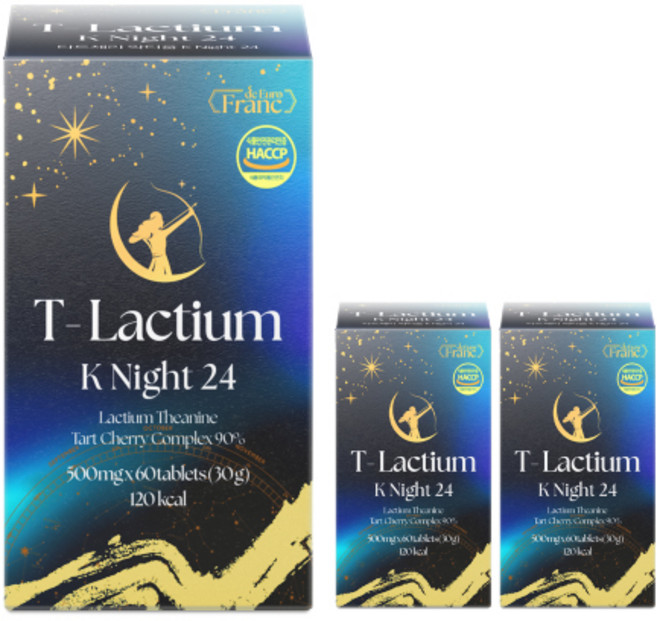 프랑드유로 타트체리 락티움 K Night 24 정 테아닌, 60정, 3개