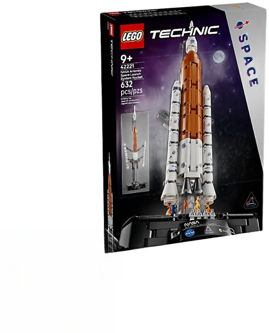 나사 아르테미스 우주 발사 시스템 10341 호환 블록 장난감 선물, 프레스 박스, 1개