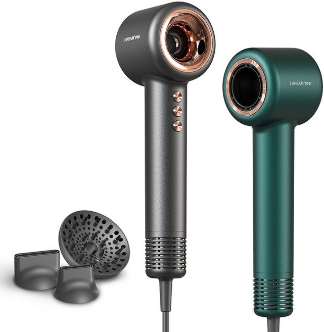 랜삼프로 헤어드라이기 전문가용 헤어드라이어, 모던그레이, 없음