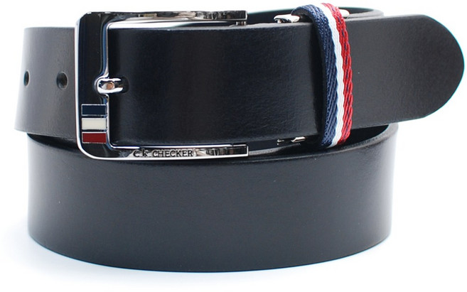닐슨 가죽 벨트 CK체커로고 남녀공용 TCK03