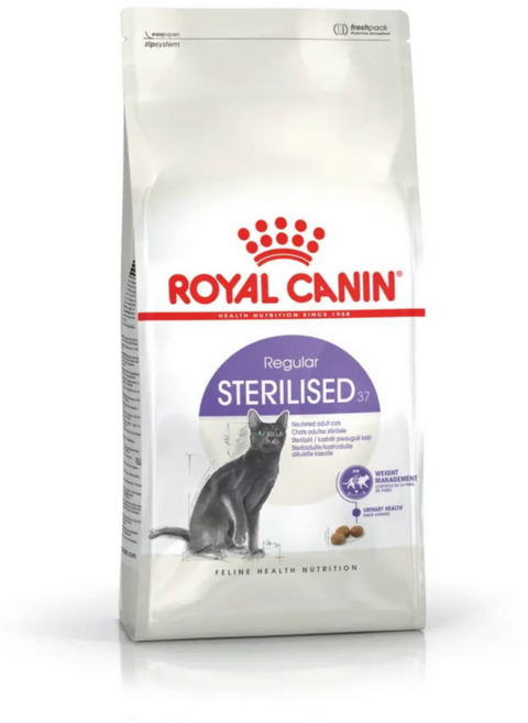 ROYAL CANIN 皇家 ST37 貓咪飼料 體重管理 泌尿健康, 4kg, 8268.0BAG, 法國皇家 皇家絕育成貓專用 S37 4KG