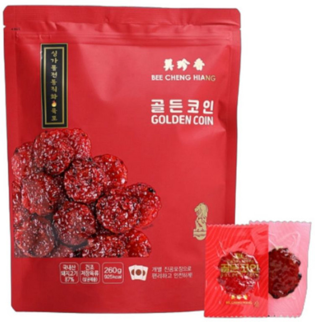비첸향 골드코인 육포, 260g, 1개