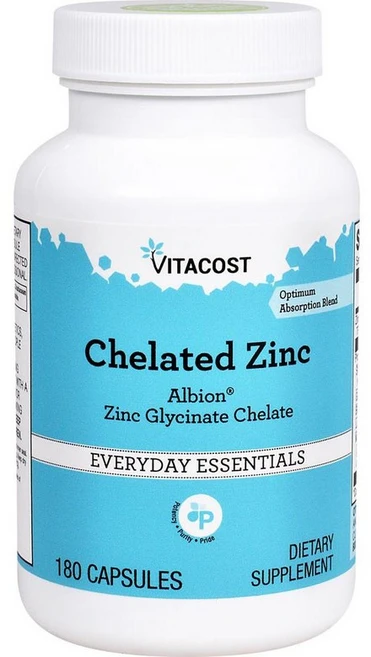 비타코스트 킬레이트 아연 알비온 캡슐, 180정, 4개 - 쿠팡