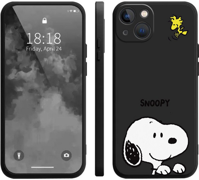 숨바꼭질 스누피 소프트 컬러 실리콘 아이폰 갤럭시 핸드폰 케이스
