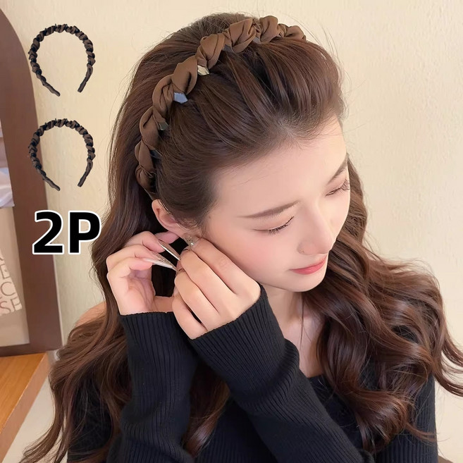 FAINAL SENSE 높은 머리볼륨 고급스러운 세련되고 패셔너블한 미끄럼 방지 이빨 달린 레진 머리띠 / 미용 필수템 높은 머리띠