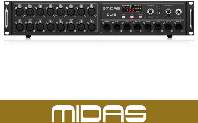 [공식인증점] 마이다스 DL16 디지털 믹서 스테이지 IO 박스