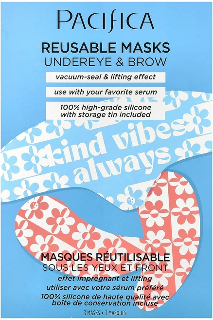 Pacifica 재사용 가능 눈 밑 및 브로우 뷰티 마스크 마스크 3개 Pacifica (퍼시피카), 1개 - 쿠팡
