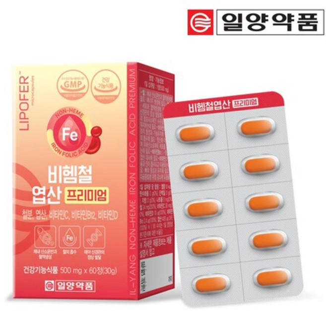 비헴철엽산 프리미엄 30g, 1개, 60정
