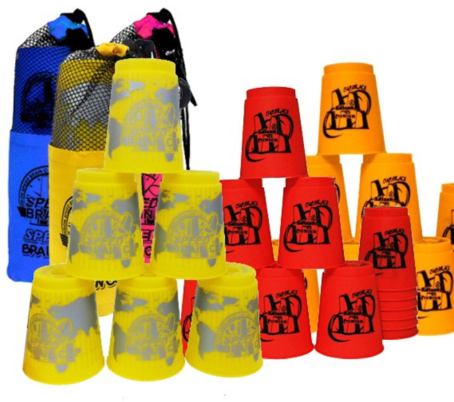 에디슨 컵스택 스피드브레인컵 컵쌓기 색상랜덤, 78.5x95mm(케이스), 1개