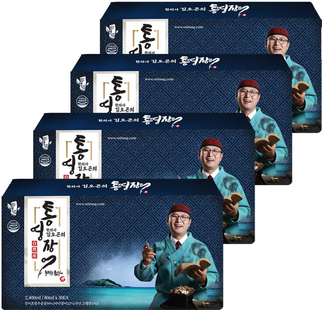 김오곤 자연산 통영장어진액 여름철 보양식 기력회복 장어액기스 즙 2.4L 1개, 80ml, 120박스