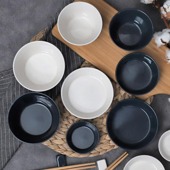 크라운포드 2인 식기 도자기 그릇 세트 4종, 셀렘, 상세설명 참조, 1개