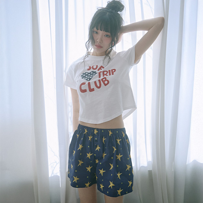 주디앤 스타 파자마 쇼츠 팬츠