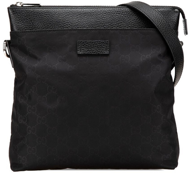 구찌 중고 2000-2015 GG 나일론 플랫 메신저 크로스 백