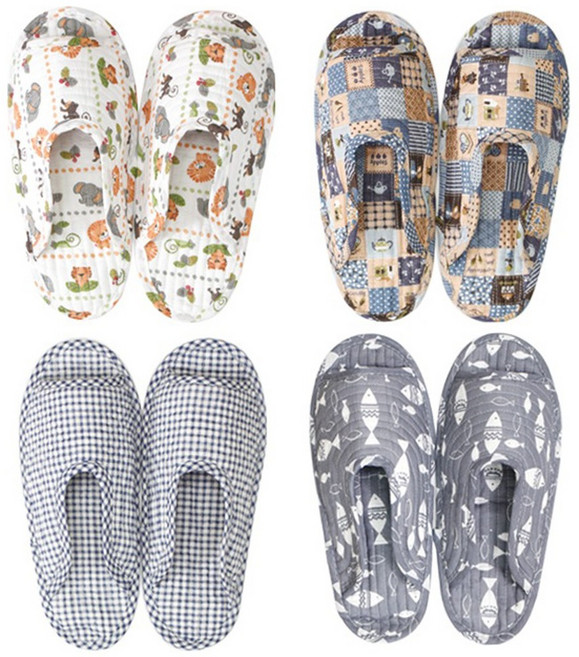 남성 퀼트 실내화 5켤레 면 거실화 덧신 슬리퍼 집들이 미끄럼방지 층간소음방지 세탁가능