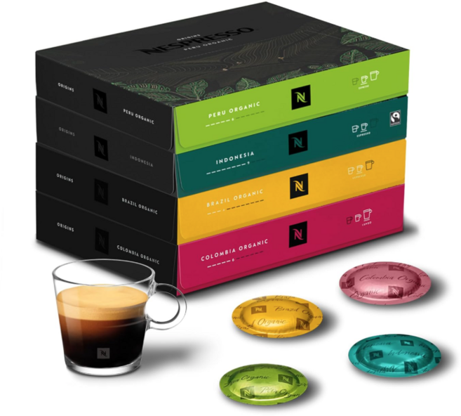 네스프레소 프로 기업용 업소용 파드 포드 캡슐 4가지맛 총 200개 세트 제니우스 모멘토 대용량, 1개, 200개입, 40ml