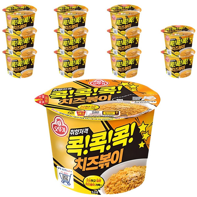 오뚜기 콕콕콕 치즈볶이 컵라면 95 g, 12개