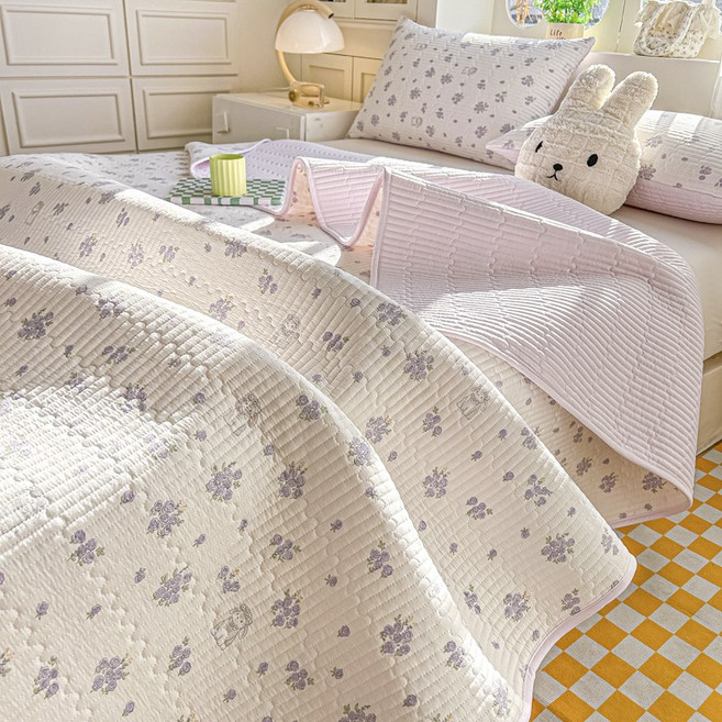 소리프 사계절 양면사용 누빔 침대패드 스프레드, B 타입