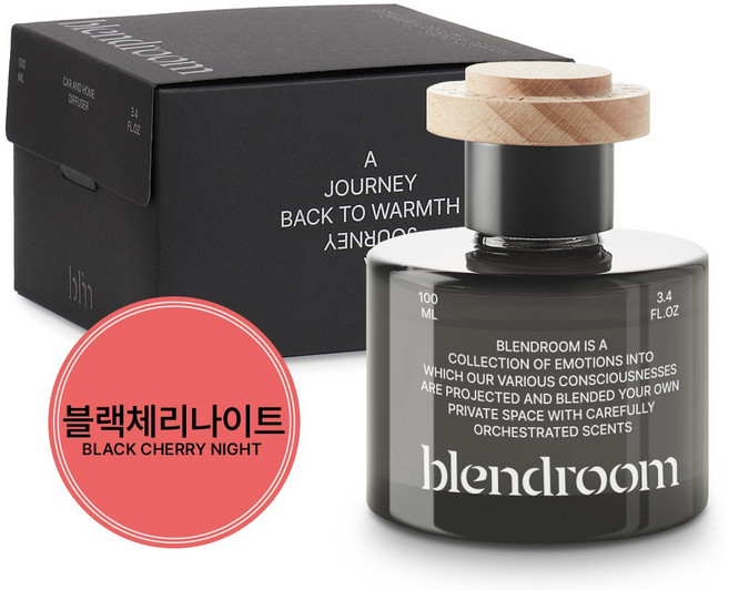 블랜드룸 고급형 디퓨저 100ml, 1개, 블랙체리나이트