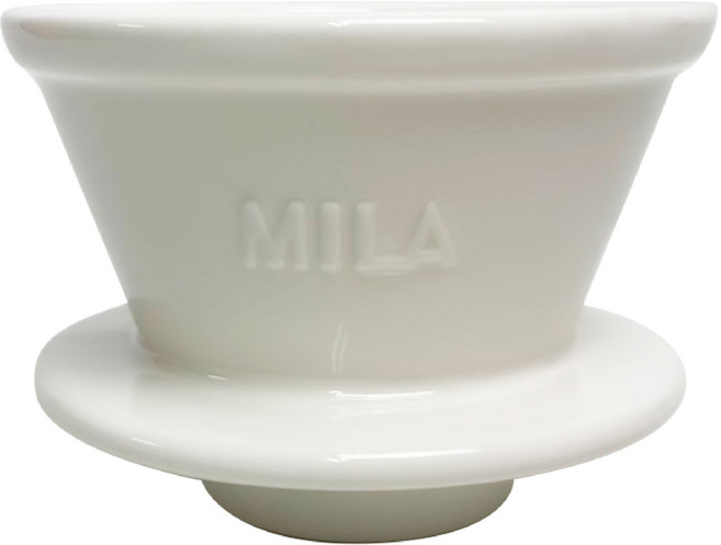 MILA 蛋糕型陶瓷濾杯 手沖咖啡濾器, 1個