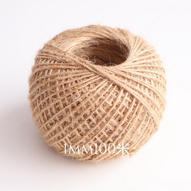 台製天然麻繩 1mm 2mm 3mm 手作好用, 1個, 1mm100米