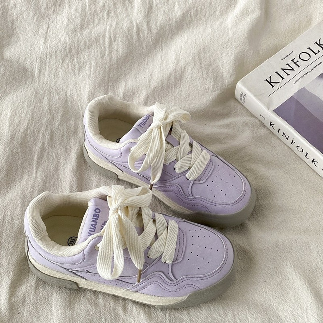 Sunsdew 여성 캐주얼 통굽 스니커즈 패션 운동화