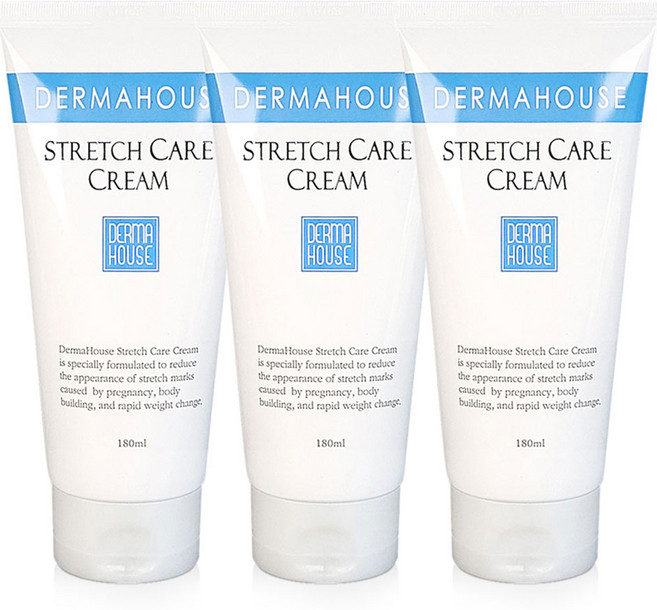 더마하우스 스트레치 케어 크림180ml / 산전 산후 임산부 청소년기 일반인, 3개, 180ml