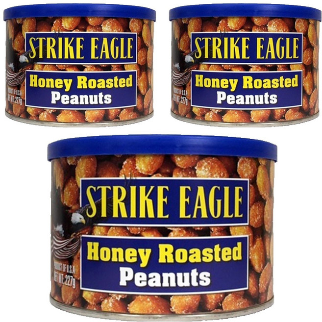 칼디 스트라이크 이글 허니 로스티드 피너츠, 227g, 3개