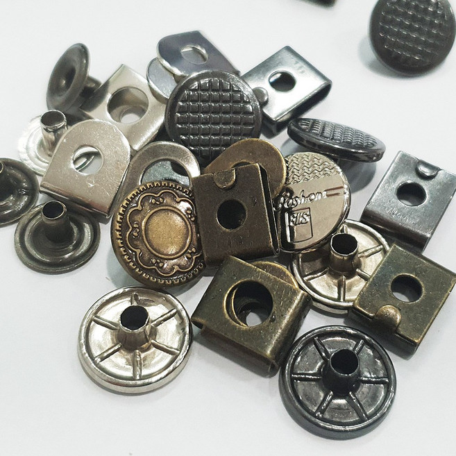 청바지단추 도트 돗또 치는딱단추 스프링스냅, 마이깡 돗트No-3 (15mm_니켈5개), 1세트