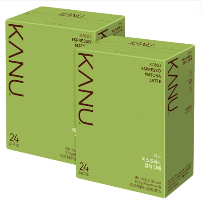 동서 카누 에스프레소 말차 라떼 커피믹스 48개입, 17g, 1개