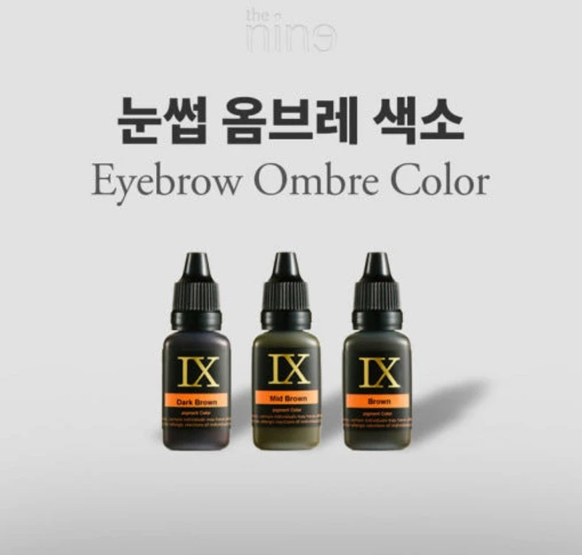 아몬드영 더나인 IX 반영구 옴브레 색소 눈썹 색소, 1개, 다크브라운(옴브레) - 쿠팡