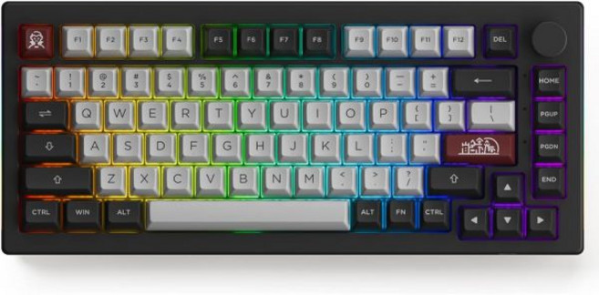 아코 Akko Dracula Castle 5075B Plus 무선 게이밍 키보드, Cream Yellow Pro, Cream Yellow Pro, 1개