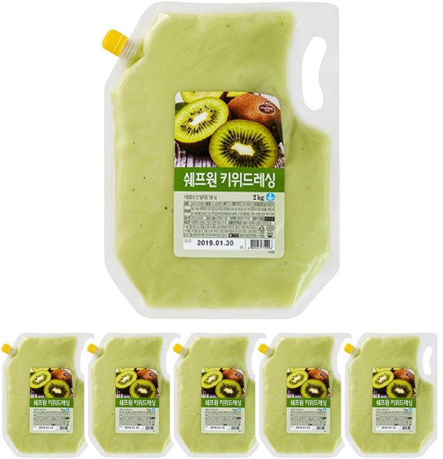 쉐프원 키위 드레싱 2kg 5개, 1개