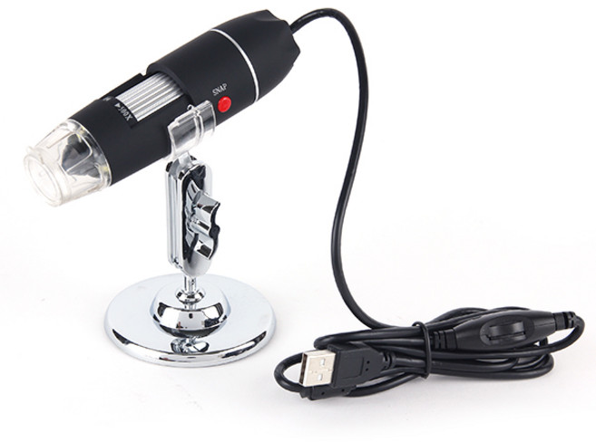 500배율 휴대용 디지털 현미경 / LED 야간사용가능 PC 휴대폰 연결사용 현미경 확대경 돋보기 루페 관찰 과학실험 두피 피부상태 확인가능, 1개, X500