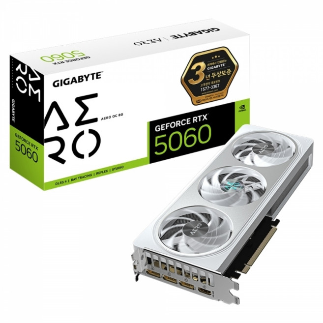GIGABYTE Geforce RTX 5060 AERO OC D7 8GB 그래픽카드 VGA 피씨디렉트