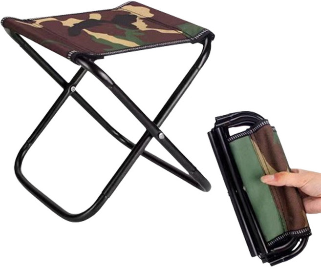 아웃사이드업 초경량 휴대용 접이식 미니 의자, 1개, 카모