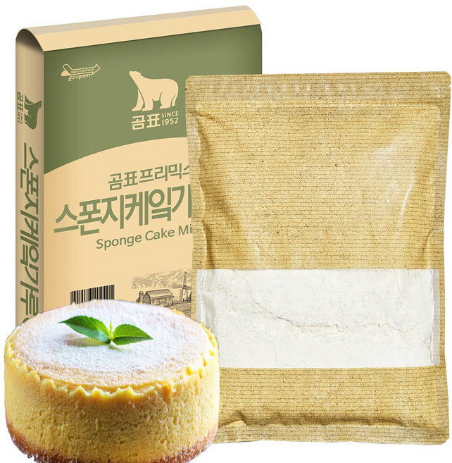 곰표 스폰지 케잌 가루 1호 1kg 카스테라믹스 케익 시트 믹스 케이크만들기, 1개