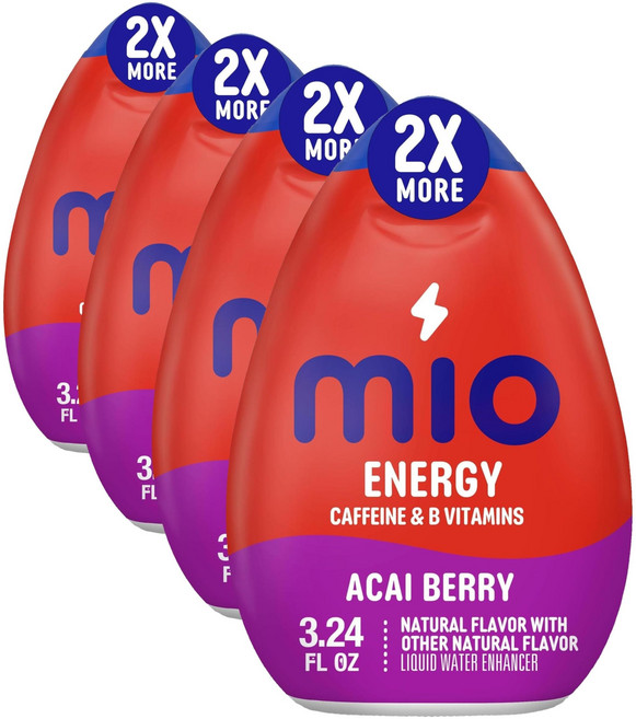 MiO water 인핸서 MiO Energy Acai Berry Storm Naturally Flavored with other natural flavors Liquid Water