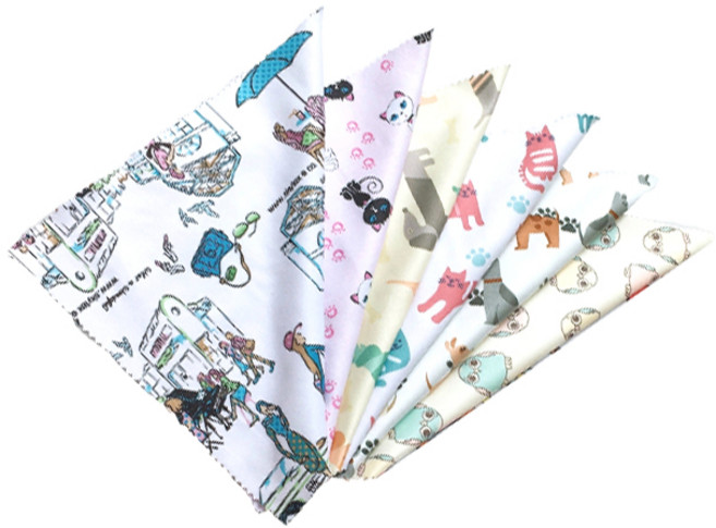 렌즈소녀 그림 안경닦이 6장, 6개, 랜덤찬스