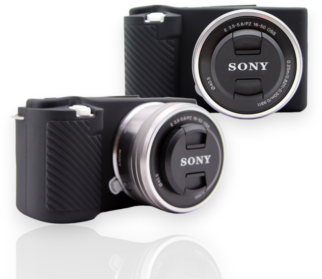 소니 ZV-E10 컬러 하우징 범퍼 케이스, BLACK, 1개