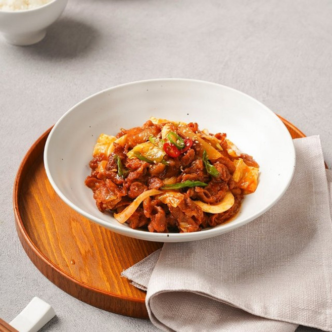 [픽맛집] 한돈 매콤달콤 수제양념 제육볶음 밀키트 530g, 1세트