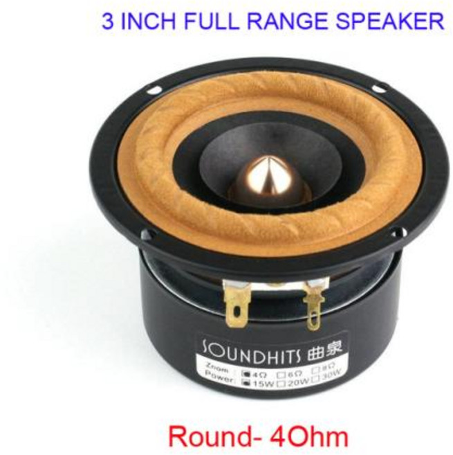 Sounderlink AudioLab 풀 레인지 우퍼 하이파이 스피커 트위터 유닛 미디엄 베이스 불릿 화살표 변환기 3 인치 로트당 2 개