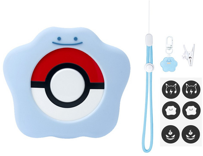 포고플플 케이스 포켓몬고플러스플러스 슬라임 실리콘커버 세트, 슬라임 실리콘 커버 세트(블루)