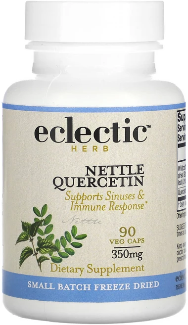 Eclectic Herb 쐐기풀 퀘르세틴 350mg 베지 캡슐 90정(캡슐 1정당 175mg), EclecticHerb쐐기풀퀘르세틴350mg베지캡슐90, 1개, 90정 - 쿠팡