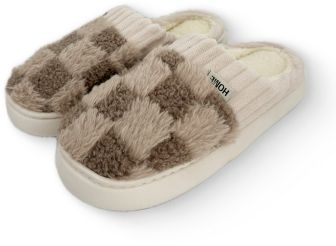 에크나 겨울 도톰 포근한 털 슬리퍼