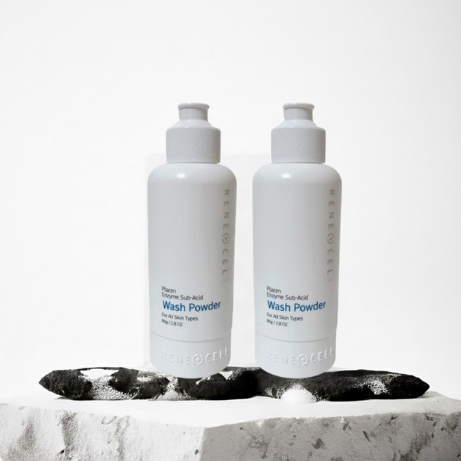 르네셀 플라센 엔자임 써브 애씨드 워시파우더, 2개, 80g