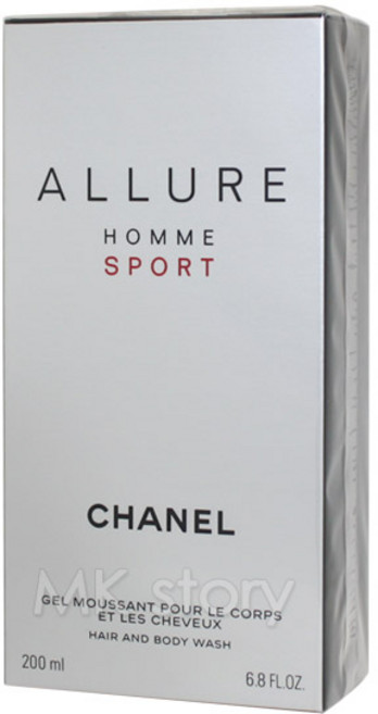 샤넬 알뤼르 옴므 스포츠 헤어 앤 바디 워시 200ml _정품 (미니 향수 증정), 1개