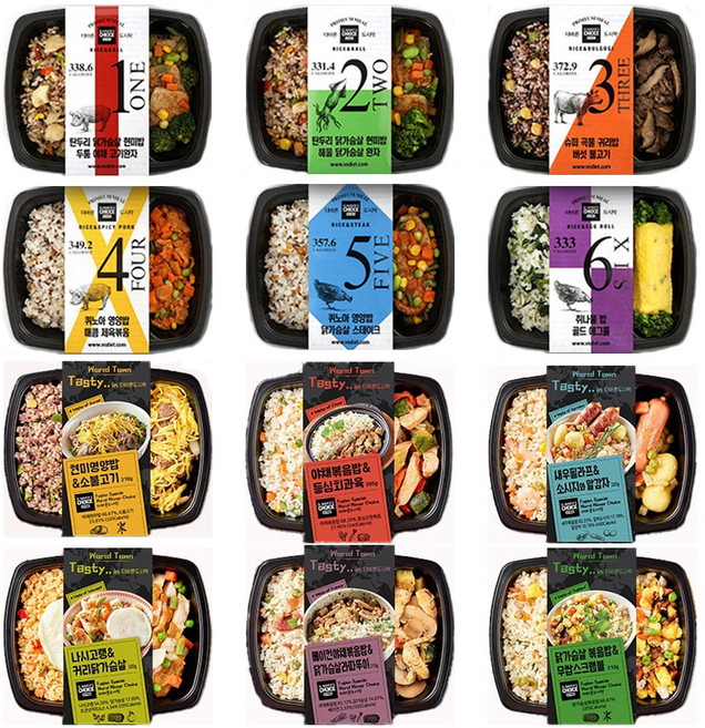 더바른 도시락 6+6 12팩 골라담기 식단 관리 다이어트 도시락 냉동 파스타, 1세트, 시즌2(6팩) + 시즌3(6팩) 2주일식단, 2.4kg